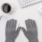 Techsuit Gloves (ST0015), from Alpaca Wool, Size 21cm, Negru