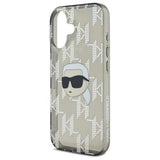 Husa pentru iPhone 16, Karl Lagerfeld IML Lux Electroplated (KLHCP16SHKLPKHK), negru