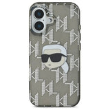 Husa pentru iPhone 16, Karl Lagerfeld IML Lux Electroplated (KLHCP16SHKLPKHK), negru