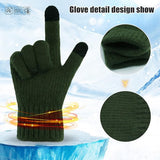 Techsuit Gloves (ST0012), from Alpaca Wool, Size 22cm, Light Gri