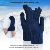 Techsuit Gloves (ST0012), from Alpaca Wool, Size 22cm, Light Gri