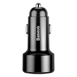 Incarcator auto Baseus Magic Series (CCMLC20C-01/C00035400117-Z1), Display, USB, Type-C, Incarcare rapida 4.0, QC 3.0, 45W, negru