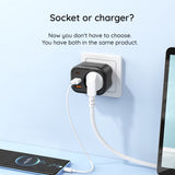 Incarcator retea Havit (UC142 EU), EU Socket, 2x Type-C, USB, 30W, negru