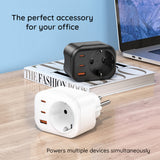 Incarcator retea Havit (UC142 EU), EU Socket, 2x Type-C, USB, 30W, negru