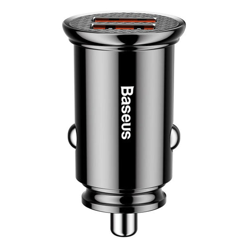 Incarcator auto Baseus Circular (Ccall-YD01), Dual USB 5A Super Incarcare rapida, QC 3.0, negru
