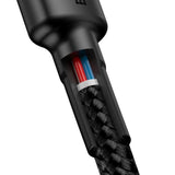 Cablu Baseus de date Cafule (Catklf-GG1), Type-C to Type-C 480Mbps, PD2.0, 60W, 3A, 1m, negru