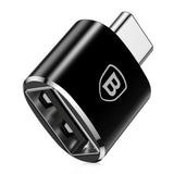 Adaptor Baseus OTG Adapter (Catotg-01), USB 2.0 to Type-C 480Mbps, 2.4A, Negru