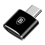Adaptor Baseus OTG Adapter (Catotg-01), USB 2.0 to Type-C 480Mbps, 2.4A, Negru