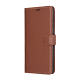 Husa pentru Samsung Galaxy S25 Plus, Techsuit Leather Folio, maro