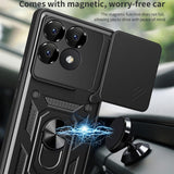 Husa pentru Xiaomi POCO F6 Pro, Techsuit CamShield Series, albastru