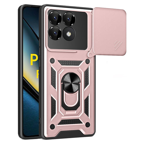 Husa pentru Xiaomi POCO F6 Pro, Techsuit CamShield Series, roz