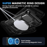 Husa pentru iPhone 16 Pro, Techsuit CamVault MagSafe, negru