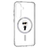 Husa pentru Samsung Galaxy S24, Karl Lagerfeld IML MagSafe (KLHMS24SHFCKNOT), transparenta