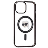 Husa pentru iPhone 15, Karl Lagerfeld IML MagSafe (KLHMP15SHKHNOTK), transparenta