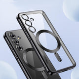 Husa pentru Samsung Galaxy S25, Techsuit Lux Crystal MagSafe, mov