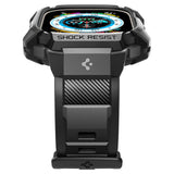 Curea pentru Apple Watch Ultra, Spigen Rugged Armor Pro (ACS05460), negru