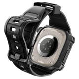 Curea pentru Apple Watch Ultra, Spigen Rugged Armor Pro (ACS05460), negru