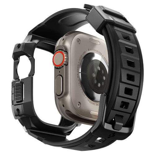 Curea pentru Apple Watch Ultra, Spigen Rugged Armor Pro (ACS05460), negru