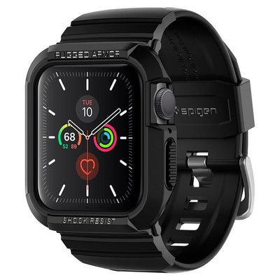 Husă pentru Samsung Galaxy Watch Ultra 2, Spigen Rugged Armor Pro, Neagră mată