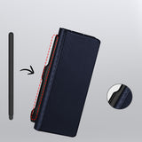 Husa pentru Samsung Galaxy Z Fold SE, Dux Ducis Bril (cu Pencil Holder), albastru