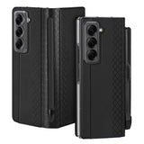 Husa pentru Samsung Galaxy Z Fold SE, Dux Ducis Bril (cu Pencil Holder), albastru