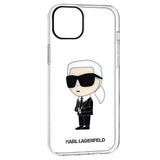 Husa pentru iPhone 14 Plus, Karl Lagerfeld Hardcase Transparent (KLHCP14MHNIKTCT), transparenta