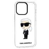 Husa pentru iPhone 14 Pro Max, Karl Lagerfeld Hardcase Transparent (KLHCP14XHNIKTCT), transparenta