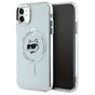 Husa pentru iPhone 11, Karl Lagerfeld IML MagSafe (KLHMN61HLSCHH), alb