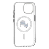 Husa pentru iPhone 15, Karl Lagerfeld IML MagSafe (KLHMP15SHLSKCH), alb