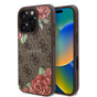 Husa pentru iPhone 16 Pro Max, Guess Hardcase 4G Flower Print MagSafe (GUHMP16XP4ROPEMCW), maro