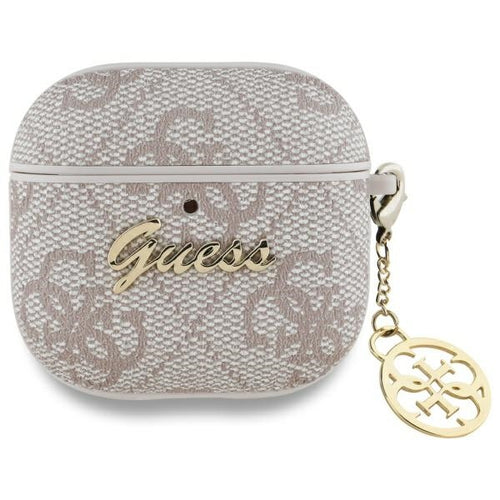 Husa casti pentru AirPods 4, Guess 4g Charm Collection Gua4g4gsmp, roz
