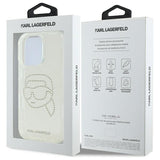 Husa pentru iPhone 16 Pro Max, Karl Lagerfeld IML Rhinestones (KLHCP16XHKHDCELT), transparenta