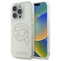 Husa pentru iPhone 16 Pro Max, Karl Lagerfeld IML Rhinestones (KLHCP16XHKHDCELT), transparenta
