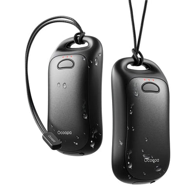 Ocoopa Hand Warmer UT4 Urban (UT3061-BK), USB-C, IP45, reglabil Heat, magnetic, cu Strap, 2x 3000mAh, Negru