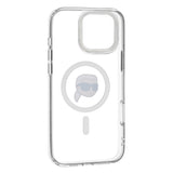 Husa pentru iPhone 16 Pro, Karl Lagerfeld IML MagSafe (KLHMP16LHLSKIH), alb