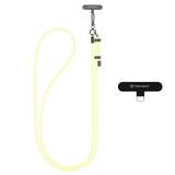 Techsuit Rope Crossbody Strap (RCS1-56), pentru Phones, Carabiner, Nylon Braided, Durable, reglabil, Vanilla Cream