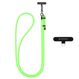 Techsuit Rope Crossbody Strap (RCS1-44), pentru Phones, Carabiner, Nylon Braided, Durable, reglabil, Lime Blossom