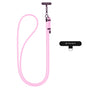 Techsuit Rope Crossbody Strap (RCS1-25), pentru Phones, Carabiner, Nylon Braided, Durable, reglabil, Flamingo Roz