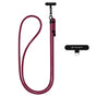 Techsuit Rope Crossbody Strap (RCS1-28), pentru Phones, Carabiner, Nylon Braided, Durable, reglabil, Dark Cherry