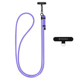 Techsuit Rope Crossbody Strap (RCS1-96), pentru Phones, Carabiner, Nylon Braided, Durable, reglabil, Moonlit Lilac