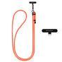 Techsuit Rope Crossbody Strap (RCS1-81), pentru Phones, Carabiner, Nylon Braided, Durable, reglabil, Sunset Portocaliu