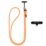 Techsuit Rope Crossbody Strap (RCS1-01), pentru Phones, Carabiner, Nylon Braided, Durable, reglabil, Spiced Pumpkin