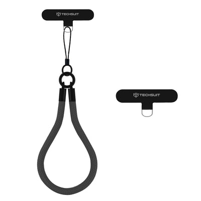 Techsuit Rope Wrist Strap (RWS2-07), pentru Phones, cu Keychain Cord, Nylon Braided, Durable, Universal, Navy Night