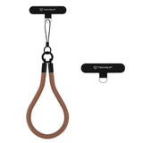 Techsuit Rope Wrist Strap (RWS2-72), pentru Phones, cu Keychain Cord, Nylon Braided, Durable, Universal, Cocoa Truffle
