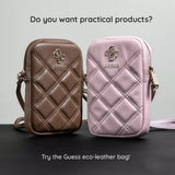 Guess Universal Phone Pouch Zip Quilted 4G (Guwbzpsqssgp), Universal, reglabil Strap, Zip Closure, Roz