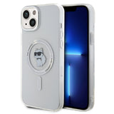Husa pentru iPhone 15 Plus, Karl Lagerfeld IML MagSafe (KLHMP15MHFCCNOT), transparenta