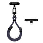 Techsuit Rope Wrist Strap (RWS1-01), pentru Phones, Carabiner, Nylon Braided, Durable, reglabil, Universal, Gunmetal Gri