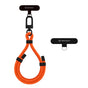 Techsuit Rope Wrist Strap (RWS1-50-62), pentru Phones, Carabiner, Nylon Braided, Durable, reglabil, Universal, Sunset Blaze