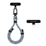 Techsuit Rope Wrist Strap (RWS1-12), pentru Phones, Carabiner, Nylon Braided, Durable, reglabil, Universal, Frosted Web