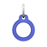 Husa AirTag Dux Ducis, PC Secure Holder (4Pack), Apple AirTag Case, cu Stainless Steel Ring, Black / White / Blue / Rosu